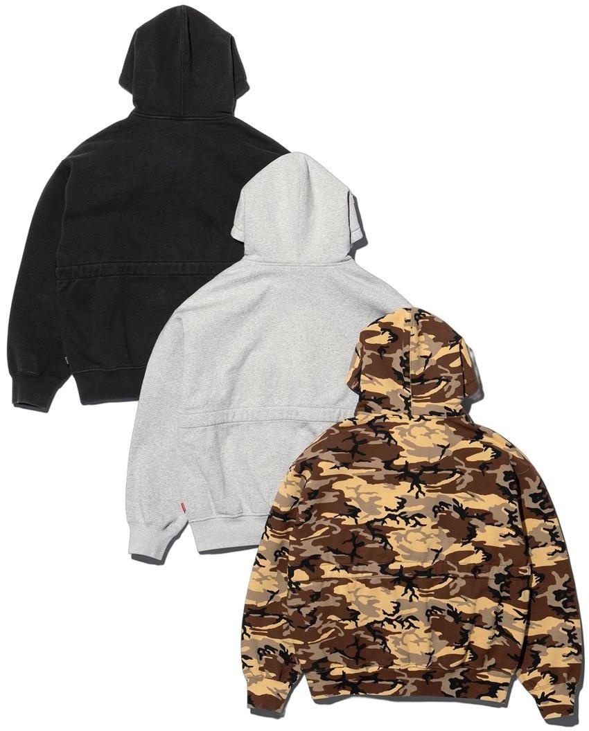 Supreme®/Marithé + François Girbaud Zip Up Hooded Sweatshirt view 5